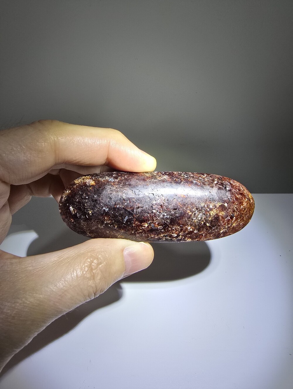 Garnet Crystal Palmstone #B